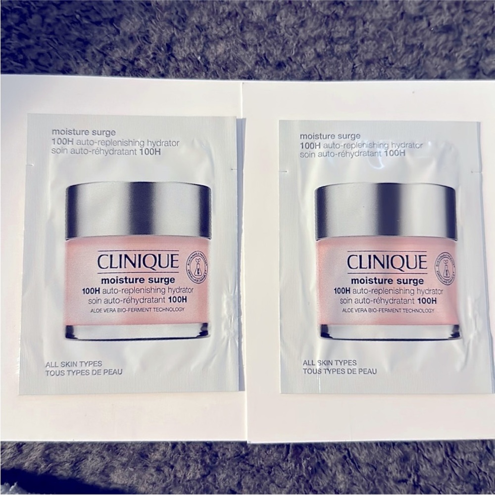 🆕 Clinique Moisture Surge Hydrator - Sample Packet Bundle of 2